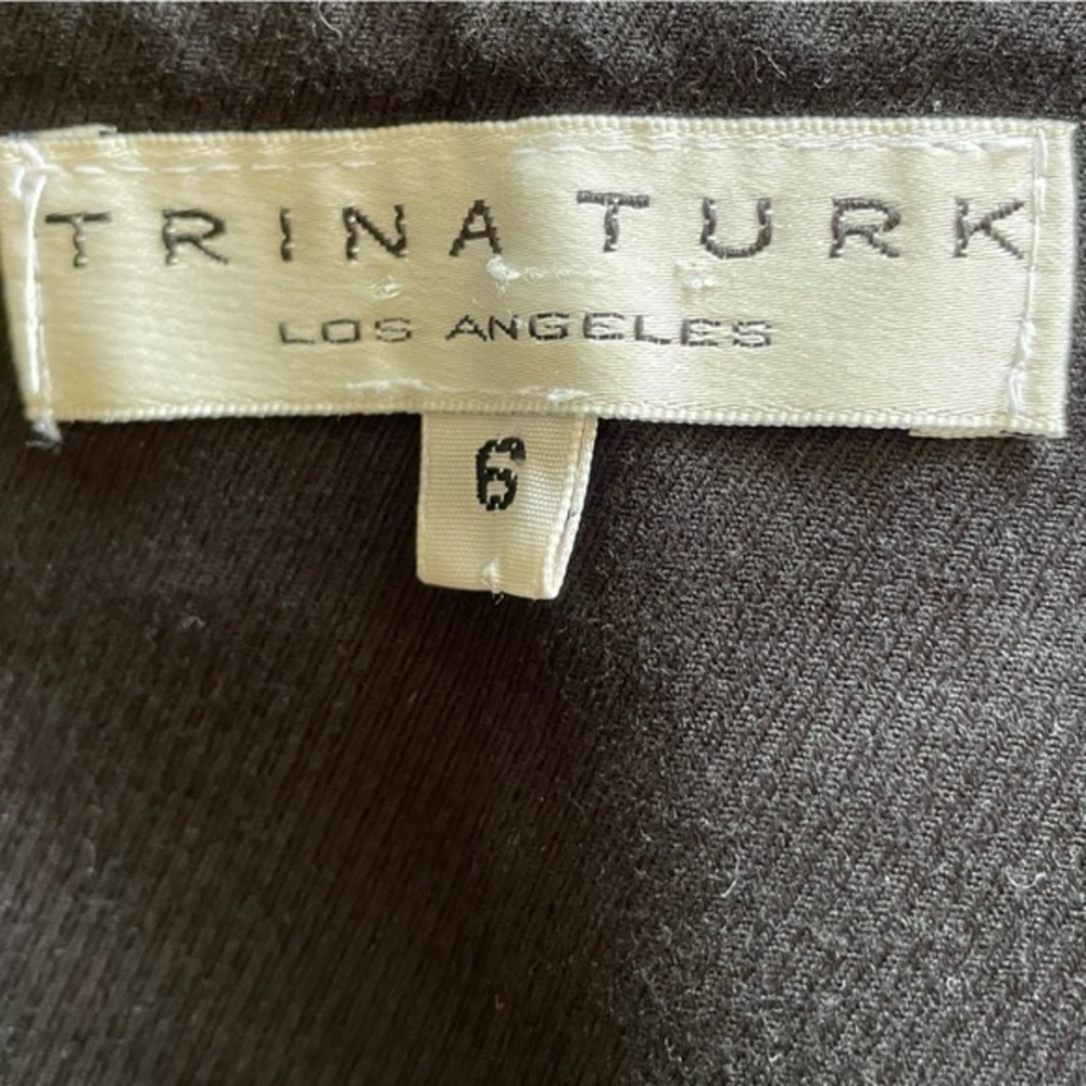 Trina Turk black cotton pants. Size 6 - Picture 7 of 8